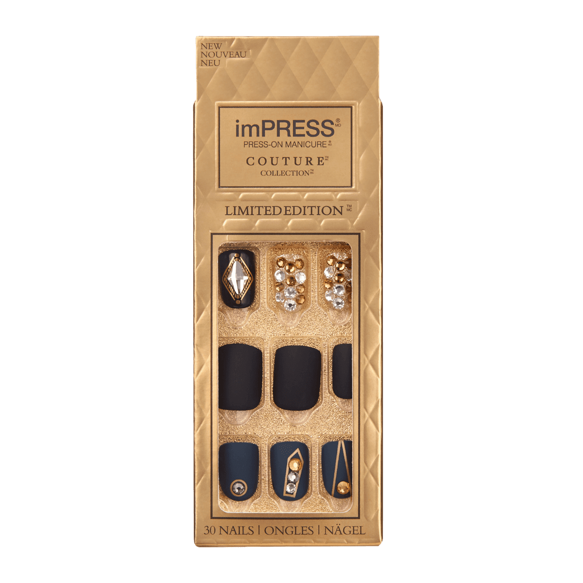 KISS imPRESS Medium Length Press-On Manicure Couture Collection