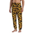 thumbnail image 4 of Sweatpants for Men - pumpkins halloween element Adjustable Elastic Band Mens Joggers With Pockets, Athletic Workout Gym Casual Track Pants for Men, 4 of 7