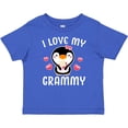 thumbnail image 3 of Inktastic I Love My Grammy with Cute Penguin and Hearts Girls Baby T-Shirt, 3 of 5