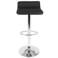 thumbnail image 5 of Ale Contemporary Adjustable Barstool in Black PU Leather - Set of 2, 5 of 7