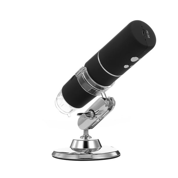 Microscope Numérique WiFi Microscope Portatif sans Fil USB 2MP Caméra de  Microscope de Téléphone Portable Portable avec Support
