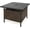 Mix Brown, variant on NeoNiches Outdoor Wicker Table, Rattan Coffee Table with Umbrella Insert Hole, HDPE Tabletop & Sturdy Metal Frame, Patio Umbrella Side Table Stand for Backyard, Garden, Poolside (Black)