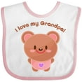 thumbnail image 3 of Inktastic I Love My Grandpa Cute Baby Bear Boys or Girls Baby Bib, 3 of 4