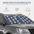 thumbnail image 4 of Fotbe white arrow Skull Juego de 2 Piezas de Parasoles para Parabrisas | Bloqueador Solar para Auto | Accesorios Plegables para Protección Solar Interior-Large, 4 of 6