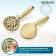 thumbnail image 4 of Single-Handle Shower Faucet Set Shower Kit with Valve Shower Head and Handle Set Shower Trim Kit with 6 Modes ABS Handheld Shower Fixtures Shower Valve and Trim Kit Brushed Gold, 4 of 18