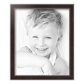 thumbnail image 2 of ArtToFrames 14" x 17" Dark Mahogany Silver Picture Frame, 14x17 inch Multi Wood Poster Frame (WOM-5024),  Pack, 2 of 7