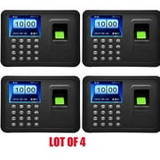 2018 New 4PCS A6 2.4" TFT Fingerprint Time Attendance Clock Employee Payroll Recorder