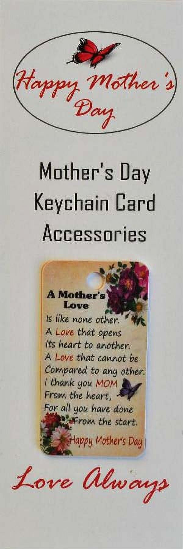 Mother's Day Keepsake Greeting Card Key chain Accessories  (Pack 24 pieces)