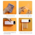 thumbnail image 1 of Estante Tmvgtek Esterilizador De Cepillo De Dientes Uvc Montado En La Pared Desinfectante En Seco Automático (Gris Claro) Likrtyny Libre de BPA, 1 of 5
