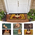thumbnail image 1 of Alfombra de piso de seda absorbente para entrada | Respaldo antideslizante de PVC | Alfombra recortable para entrada de casa, pasillo exterior, vestíbulo | 40x25 cm | 1 pieza | Alfombra duradera y, 1 of 3