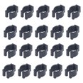 thumbnail image 2 of Pool Stick Holder Clips, 20Pcs Black Plastic Pool Stick Clips Portable Pool Cue Rack Clips Pool Cue Holder with Ear for Billiard Rack, Fishing Rod Rack, 2 of 7