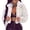 White, variant on Aoochasliy Womens Jackets and Coats Winter Faux Fur Overcoat Fluffys Fleece Turn-down Collar Faux Furs Top Short Loose Overcoat