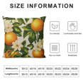 thumbnail image 5 of BCIIG Oranges Leaves Flowers Pillow Covers Home Furnishing 1PC 12x12in, 5 of 5