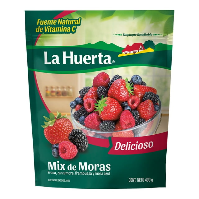 Mix de moras La Huerta fresa zarzamora frambuesa y mora azul 400 g