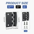 thumbnail image 2 of Bisagra de acción de flip Uxcell 2 Pack con candado de flip y tornillo negro, 2 of 6