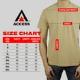 thumbnail image 4 of Access Men's Heavyweight Short Sleeve Cotton V-Neck T-Shirt (Pack of 3) (Khaki, 6X-Large) AT37, 4 of 8