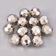 thumbnail image 1 of CCB Plastic Beads Round Faceted Platinum 15.8x16mm Hole: 2.4mm, 1 of 2