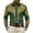 Green, variant on GJSYRH Mens Hipster Printed Slim Fit Long Sleeve Button Up Party Dress Shirts Green L