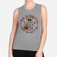 thumbnail image 2 of Bag it up Halloween Women's Muscle Tank Medium Heather Grey, 2 of 5