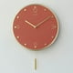 thumbnail image 3 of Reloj de pared silencioso de metal: reloj de pared moderno de lujo con escala de latón y esfera de MDF, 3 of 6