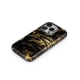 thumbnail image 3 of DesignSkinz Scratch-Resistant Hard Slim Case Compatible with iPhone 12 Pro Max (Compatible with MagSafe) - Black & Gold Marble Swirl V7, 3 of 9