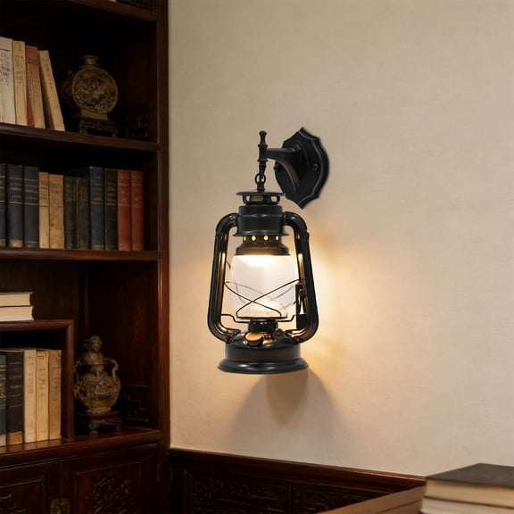 220V Lighting Wall Light, Rustic Black Wall Lamp, Wall Mount Light Fixture, Indoor & Outdoor, 3000K