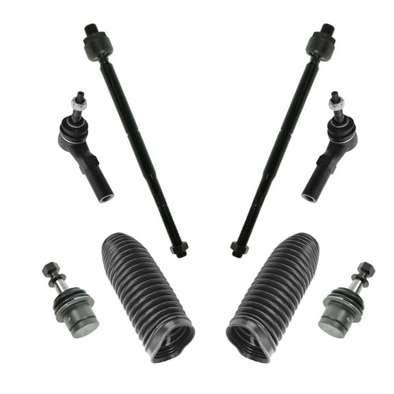 TRQ 8pc Steering Suspension Kit Ball Joints Inner & Outer Tie Rods with Boots PSA30995 Fits select: 2005-2006 CHRYSLER 300C, 2006-2010 DODGE CHARGER