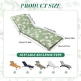 thumbnail image 3 of Outdoor Chaise Lounge Chair Cushion 75.98" x 22.83" Waterproof, High-Density Foam, Adjustable Straps, Patio Pool Deck Furniture Cushion (Ginkgo Leaves), 3 of 18