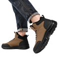 thumbnail image 4 of Willtoo Mens Winter Ankle Boots Warm Waterproof Lace Up Booties Non Slip Rugged Outdoor Hiking Shoes for Daily Outdoor Activities, 4 of 6