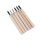 thumbnail image 3 of Kit de 6 cuchillos para tallar madera Cuchillos para sellos de goma para principiantes Kit de cuchillos para esculpir de acero, 3 of 10