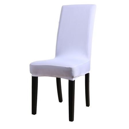 Spandex Stretch Washable Dining Stool Chair Cover Protector Seat Slipcover White
