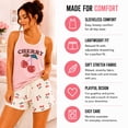 thumbnail image 5 of Andree Joan Womens Pajama Shorts Set Sleeveless Girls Sleep Shirt and Pajama Shorts 2 Piece, 5 of 7