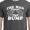 Black, variant on Funny 'The Man Behind The Bump' Graphic T-Shirt for Expecting Dads - Great Pregnancy Gift