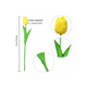 thumbnail image 2 of Tulipanes Artificiales, Amarillos Y Decorativos, 30 Piezas, 2 of 4
