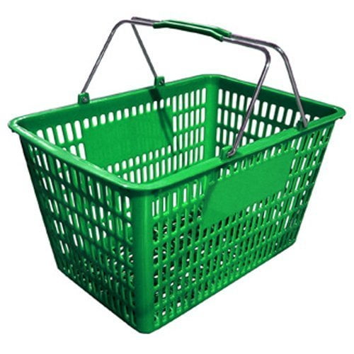 Fma Omcan Plastic Shopping Basket (Green)