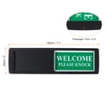 thumbnail image 2 of Uxcell Privacy Sign Slider Door Indicator Adhesive Do Not Disturb/Please Knock Sign Black 1 Pack, 2 of 6