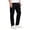 Black, variant on Zylarhe Casual Pants for Men, European Solid Color Splicing Pocket Elastic Straight Leg Pants For Men Casual Loose Trend Foreign Trade Sports Dark Gray L