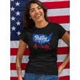 thumbnail image 2 of Part 4Th Of July Shaped T-Shirt Women -Image by Shutterstock, Female XX-Large, 2 of 4