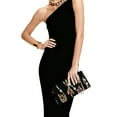 thumbnail image 2 of TSOVTHRID Leopard Diamond Chain Print Evening Clutch Purses for Women Handbags Evening Bag with Chain Crossbody Envelope Bag for Formal Wedding Party Cocktail Prom, Black, 2 of 7