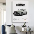 thumbnail image 5 of Póster minimalista en blanco y negro de un superdeportivo deportivo de lujo BMW-M4, cuadros de pared, pintura en lienzo, decoración para el hogar y la oficina, 5 of 5
