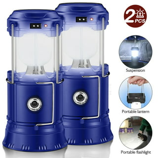 Dumble LED Camping Lantern Lights - 4pk Collapsible Bright White Battery Powered Lanterns for Power Outages, Emergency Suppli