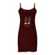 thumbnail image 4 of Camisón corto de talla grande para mujer, camisón de manga corta con estampado de pecho a la moda, camisón para mujer, 4 of 6