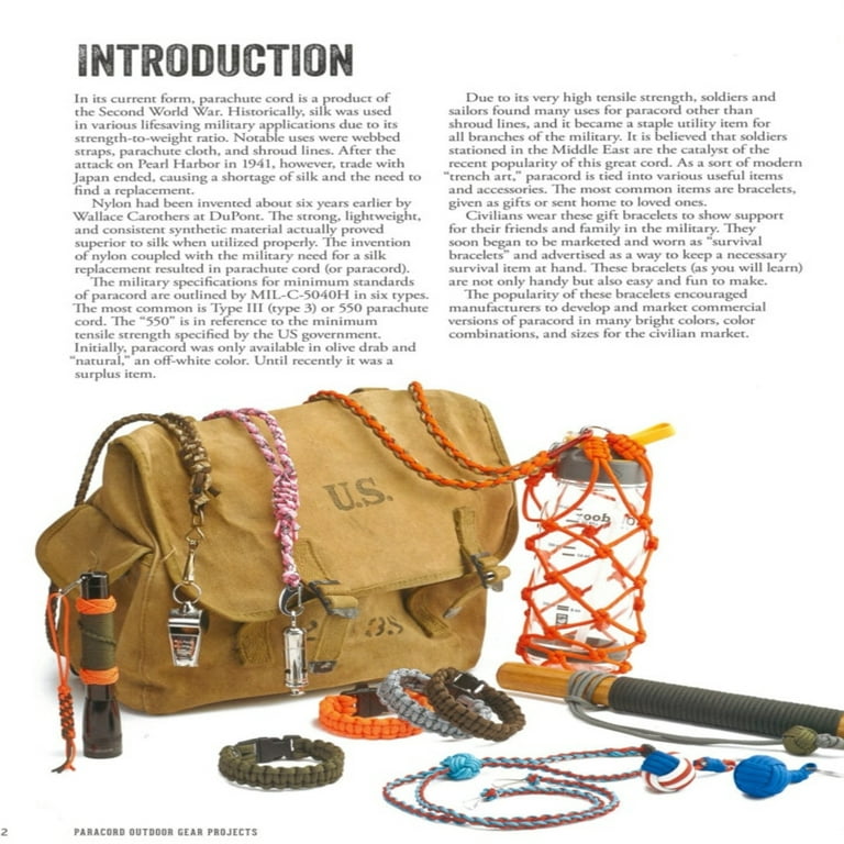 Paracord Survival Bracelet & Project Kit - Bracelets, Crafting and More