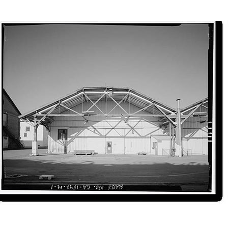 Historic Print, Mare Island Naval Shipyard, Coal Sheds, Waterfront Avenue, northwest corner of Waterfront Avenue & Fourth Street, Vallejo, Solano County, CA, 18" x 24"
