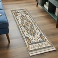 thumbnail image 3 of 2'x6' Rug Runners for Hallways Kitchen, Orange Boho Non Slip Entryway Beside Floor Carpet Runner, Southwestern Geometric Vintage Ethnic Washable Laundry Room Bedroom Throw Rugs Mat for Family Pet, 3 of 8