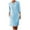 LYQ1_Light Blue, variant on Meichang Linen Mini Dresses for Women Casual Long Sleeve Half Button Crew Neck Fall Dress Solid Lightweight Work Dresses Plus Size