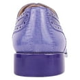 thumbnail image 6 of LIBERTYZENO Men's Eel Print Wingtip Brogue Dress Shoes, 6 of 8