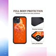 thumbnail image 3 of Vibrant Orange Cloud Design iPhone 15 Case - Lightweight Yellowing Resistant Dripping Effect Soft Fluffy Material Black Border Perfect Fit for iPhone 15, 3 of 6