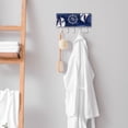 thumbnail image 7 of PhooArto Key Holder for Wall Decorative with 5 Key Hooks, Compass Sailboat Pattern Holders Wall Mount Organizer with Mail Key Rack, Self Adhesive, 7 of 7