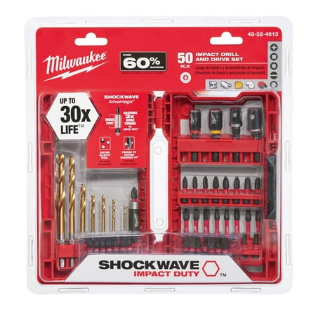 UPC: 0045242478699 | Milwaukee Shockwave 50-Piece Impact Drill & Drive Set 48-32-4013